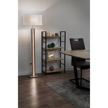 NOWA Forest lampadaire moderne, lampe sur pied avec interrupteur, 150 cm, abat-jour rectangulaire