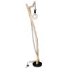 NOWA Nerida lampadaire sur pied façon branche avec corde, E27, 40 Watt, moderne