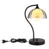 NOWA Eva lampe de table design moderne courbée G9, interrupteur sur câble