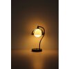 NOWA Eva lampe de table design moderne courbée G9, interrupteur sur câble