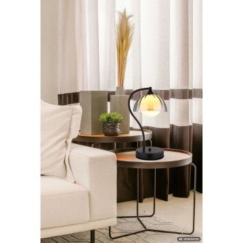 NOWA Eva lampe de table design moderne courbée G9, interrupteur sur câble