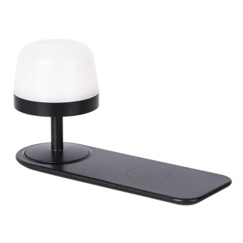 NOWA Adam lampe de table LED moderne allongée avec chargeur sans fil pour salon