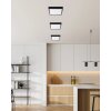 NOWA Puccy plafonnier LED carré moderne ultra-plat pour cuisine 3000 K 1500 lm 15 W