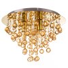 NOWA London plafonnier design à pampilles 3 lumières rond Ø 38 cm pour salon
