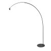 Steinhauer Lampadaire arqué moderne Curve à structure métallique, dimmable pour le canapé