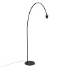 Steinhauer Lampadaire arqué moderne Curve à structure métallique, dimmable pour le canapé