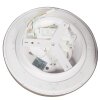 Steinhauer Plafonnier LED Flady rond et plat, dimmable, 2700 Kelvin blanc chaud en argenté