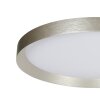 Steinhauer Plafonnier LED Flady rond et plat, dimmable, 2700 Kelvin blanc chaud en argenté