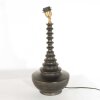 Steinhauer Bois lampe à poser orientale E27 avec interrupteur pour salon et chambre
