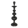 Steinhauer Lampe à poser orientale Lyons avec pied sculptural tourné et abat-jour doré