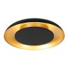 Steinhauer Plafonnier rond LED Golden Veil, forme plate, 2700 Kelvin blanc chaud