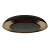 Steinhauer Plafonnier rond LED Golden Veil, forme plate, 2700 Kelvin blanc chaud