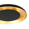 Steinhauer Plafonnier rond LED Golden Veil, forme plate, 2700 Kelvin blanc chaud