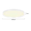 Steinhauer Flady plafonnier LED rond moderne 2 sources lumineuses 40W 2700K 4600 lm