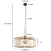 Steinhauer Sparkled Light suspension luminaire ronde design moderne E27 Ø 50 cm
