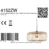 Steinhauer Sparkled Light suspension luminaire ronde design moderne E27 Ø 50 cm