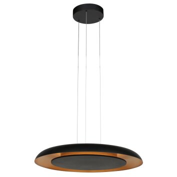 Steinhauer Golden Veil suspension LED ronde à 2 points lumineux 60 cm 36 W 2700 K 1680 lm