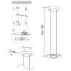 Steinhauer Suspension à anneaux superposés Soleil, LED 2700 Kelvin blanc chaud