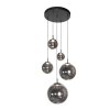 Steinhauer Bollique suspension LED 5 flammes à globes en verre 6 W 3000 lm 2700 K
