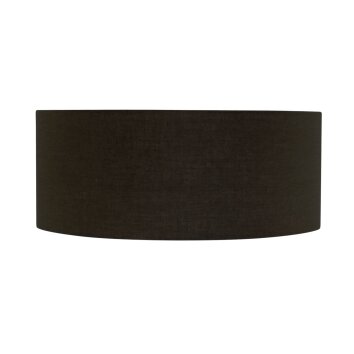 Steinhauer Lampadaire Sparkled Light, abat-jour cylindrique réglable en tissu noir et or