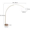 Steinhauer Sparkled Light lampadaire arc salon moderne réglable pour canapé