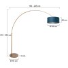 Steinhauer Sparkled Light lampadaire arc salon moderne orientable E27 240 cm
