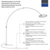 Steinhauer Ringlux lampadaire sur pied arc LED à 2 lumières moderne pour salon