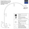 Steinhauer Ringlux lampadaire sur pied arc LED à 2 lumières moderne pour salon