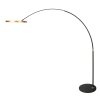 Steinhauer Ringlux lampadaire sur pied arc LED à 2 lumières moderne pour salon