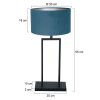 Steinhauer Stang lampe de table classique réglable avec interrupteur pour salon