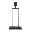 Steinhauer Lampe à poser Stang moderne, structure rectangulaire ouverte, abat-jour noir