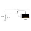 Steinhauer Bloeba applique murale de lecture bras articulé avec interrupteur E27