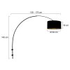 Steinhauer Sparkled Light lampadaire arc réglable 145 cm pour salon classique