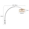 Steinhauer Sparkled Light lampadaire arc réglable pour salon et salle à manger