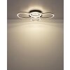 Globo Alvis plafonnier LED à anneaux moderne pour salon et salle à manger