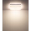 Globo Donte plafonnier LED carré moderne, luminaire de plafond au design épuré
