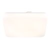 Globo Donte plafonnier LED carré moderne, luminaire de plafond au design épuré