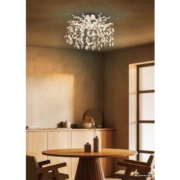 Globo Danna plafonnier design à pampilles 8 flammes G9 Ø 61 cm pour salon moderne