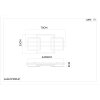 Globo Estrada plafonnier LED rectangulaire design moderne 40 W 4200 lm 3000 K