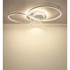 Globo Johnson plafonnier LED à anneaux 6300 lm 2700-6500 K 60 W salon moderne