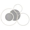 Globo Johnson plafonnier LED design moderne à anneaux avec télécommande pour salon