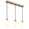 Globo Rowena suspension 3 lumières E27 longueur 60 cm pour salle à manger