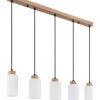 Globo Rowena suspension luminaire 5 flammes E27 100 cm pour salle à manger moderne-rétro