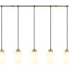 Globo Rowena suspension luminaire 5 flammes E27 100 cm pour salle à manger moderne-rétro
