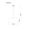 NOWA Jule suspension ronde design Ø 50 cm E27 60 W pour salle à manger