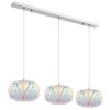 Globo Juana suspension luminaire de salle à manger, suspension à 3 flammes E27 40 W