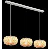 Globo Juana suspension luminaire de salle à manger, suspension à 3 flammes E27 40 W