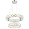 Globo Lidia lustre LED design moderne à deux anneaux pour salon et salle à manger