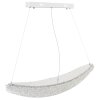 Globo Kristalla suspension pour table à manger LED allongée 105 cm 4520 lm 40 W