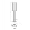 Globo Jannie lampadaire sur pied salon, lampadaire sur pied, douille E27, interrupteur sur câble